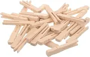SHINEOFI Natural Wooden Clothes Pins 50pcs Set Towel Quilt Clips Clothes Pegs for Laundry Laundry Drying Clips