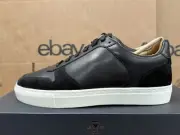 $295 New Allen Edmonds Floyd Leather Men Sneakers Shoes US8 Black Gift