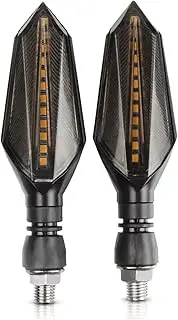 Turn Signal Indicator 12V LED Turn Signals Light Amber for Cb500x Cb599 Cb599 Hornet Cb600 Cb600f Cb600 Hornet Cb650 Cb650f Cb650r Cb750 Cb750f (Color : Yellow-White)