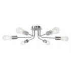 BONLICHT 6-Light Ceiling Light Modern Sputnik Chandelier Mid Century Brushed ...