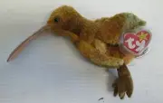 RARE TY BEANIE BABY "BEAK THE KIWI BIRD" 2-3-98 ERRORS