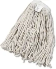 Cut-End Wet Mop Head, Cotton, 20 Size, White, 2020C, 12-Pack