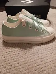 Converse Chuck Taylor All Star Women's Sz 9 CTAS Lift Ox A10300C Aloe