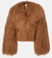 [Self-Portrait] Self-Portrait Shearling jacket AU 12 brown