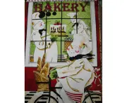 Quilting Patchwork Sewing Fabric Panel Bakers Dozen Cooking 60x110cm