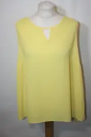 BNWT SIZE 20 DOROTHY PERKINS LEMON SLEEVELESS TOP 5888