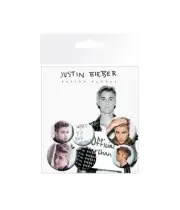Official Justin Bieber Badge Pack Purpose Portrait Logo Mix 4 x 25mm & 2 x 32mm
