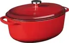 Lodge 7 Quart Enameled Cast Iron Dutch Oven with Lid – Red