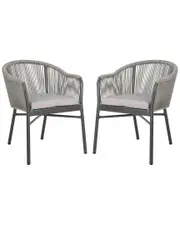 Safavieh Set of 2 Nicolo Outdoor Rope Chairs