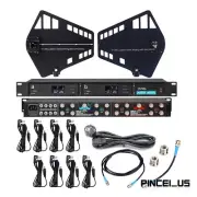 16-CH 500M/1640.4FT UHF Antenna Distribution System Microphone Signal Amplifier
