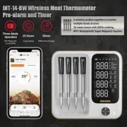4-Probe Wireless Meat Thermometer Three-Mode WiFi Bluetooth Pre-alarm/Timer BBQ