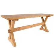 Belle Tauranga Rustic Teak Rectangle Dining Table (300cm)