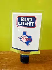 Bud Light Texas Rangers MLB Baseball WS Champs BEER Tap Handle 6" TEXAS NOS