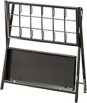 Generisch Umbrella Stand for Indoor Entrance Area - 18 Compartments Standing Umbrella Holder - Iron Freestanding Organiser with Hooks for Organisation and Storage in the Home and