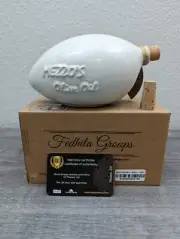 Genuine Mezzo Oliva Handcrafted Olive Oil Jar White Bottle 250 ml EMPTY With COA