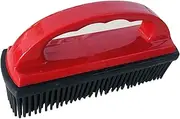 Rubber Pet Hair Removal Brush Lint & Hair Removal Cat Dog Remover Brush Pet Tool Silicone Lint and Debris Remover for Cleaning Grooming and Home Red