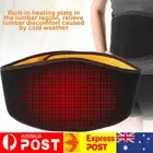 USB Heating Back Support Pain Relief Lower Lumbar Brace Waist Belt Strap Pad AU