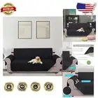 Reversible Water-Resistant Sofa Cover for Oversized Couches with Elastic Straps