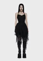 [Widow] Fallen Faerie Lace Midi Dress