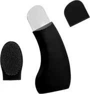 Blackhead Remover Tool, Silicone Black Head Remover for Nose Delicate Cleaning Face Scraper Tool Skin Friendly Blackhead Extractor Pore Scraper for Women (Black)