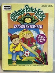 VINTAGE CABBAGE PATCH KIDS CRAYON-BY-NUMBER 1983 AVALON INDUSTRIES UNOPENED