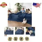 Oversized King Waffle Cooling Blanket - Soft Rayon Bamboo Throw for Hot Sleepers