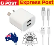 Universal Dual Port USB Power Charging Adaptor Wall Plug Charger iPhone Samsung