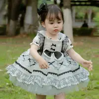 在飛比找樂天市場購物網優惠-2022夏季新款女童寶寶lolita洛麗塔連衣裙兒童時髦洋氣