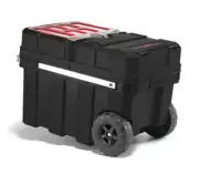 24" 6 Removable Bin Compartment Divider Trolley Rolling Tool Chest Box Storage