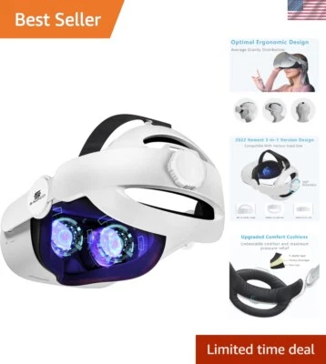 Lightweight Detachable Headband for Oculus Quest 2 - Enhanced Comfort Accessory