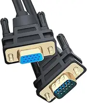 VGA Cable VGA Male to Female Extension Cable with Double Ferrite Cores High Clear 1080P for Computers Projectors