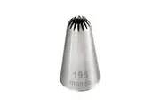 Mondo Stainless Steel #195 Large Drop Flower Piping Tip Icing Cake Nozzle Sivler