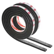 5/8"W x 5/16"T x 6.6Ft EVA Double Sided Foam Tape, 2Rolls, Black
