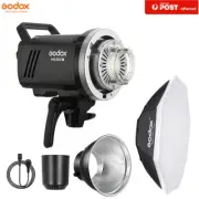 Godox MS300V 2.4G Compact Studio Flash + Bowens Reflector + 95cm Softbox