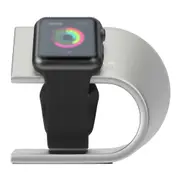 3sixT 3S-118 Helix Desk Stand Dock Holder Station Mount For Apple Watch Silver