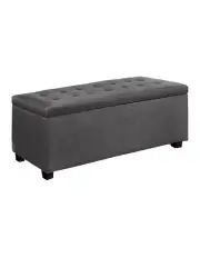 [Artiss] Storage Linen Ottoman Blanket Box 97cm in Grey