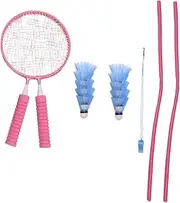 Gatuida 1Set Badminton Racket Set Badminton Rackets for Outdoor Sports for Boys for School and Playground Activities Includes Lightweight Rackets
