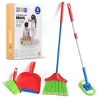 Cleaning Set 4 Piece - Toy Cleaning Set Includes Broom, Mop, Brush, Dust Pan ...