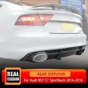 For Audi RS7 C7 Sportback 2014-2016 Dry Carbon Rear Bumper Diffuser Lip Spoiler (for: Audi)