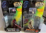 Star Wars Power of The Force Electronic Power F/X Darth Vader & Ben Kenobi
