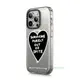 新品 正版 CASETiFY黑色愛心透明冰晶磁吸iPhone15promax手機殼蘋果14ins風