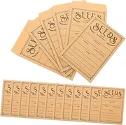 jojofuny 50Pcs Envelopes Reusable Paper Packets for Storing Vegetables Cash and Items Easy Identification with Classification Labels Storage