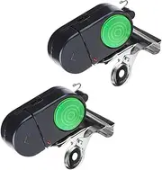 WHAMVOX 2Pcs Fishing Alarm Bells Electronic Fishing Pole Alert Loud Durable Bite Notification Black