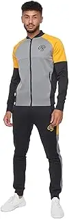 [Crosshatch] Mens Brayden Tracksuit (UK Size: S) (Charcoal Marl)