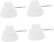 SEWOART 4pcs Winding Movement Clockwork Robot Mechanism Wind up Mechanism Walking Animal Mechanisms Walking Mechanism Wind up Legs Clockwork White Abs