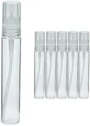 Generisch Mini Spray Bottle 20 ml for Filling with Protective Cap Clear (Pack of 5)