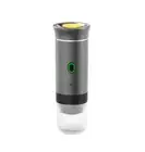 Grey Portable Espresso Coffee Machine - Universal 3-in-1 Capsule, Coffee Powder
