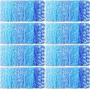 Yuxung 500 Pcs Hawaiian Leis Bulk Luau Leis Necklace Hawaiian Flower Tropical Floral Necklace for Kids Adults Luau Holiday Wedding Beach Birthday Party Supplies Decor Multi Color (Blue)