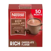 Nestle Hot Cocoa Chocolate Packets 50 Count 0.71 Oz Each Rich Flavor