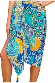 [Mandala Life ART] Bikini Swimsuit Cover Up - Beach Sarong - Pareo for Women - Tapestry Wall Hanging - Smooth and Silky Cotton